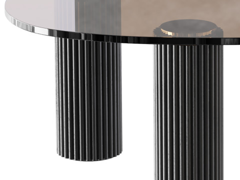 Modern Black Coffee Table Modelo 3D