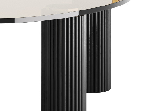 Modern Black Coffee Table Modelo 3D