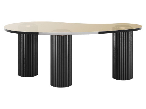 Modern Black Coffee Table Modelo 3D