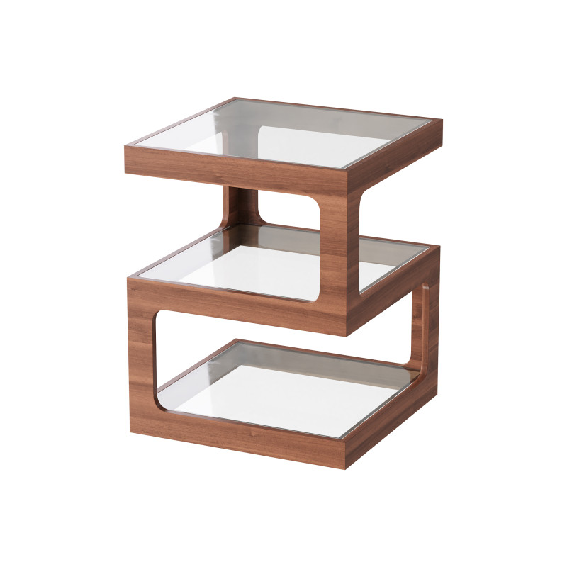 Modern Glass Side Table 3D Модель .c4d .max .obj .3ds .fbx .stl .blend 