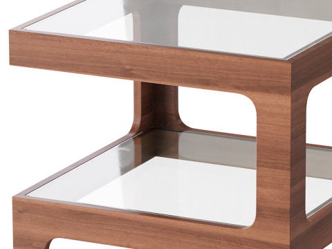 Modern Glass Side Table 3D Модель