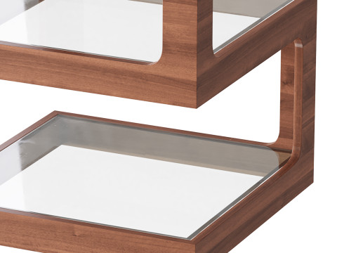 Modern Glass Side Table 3D Модель