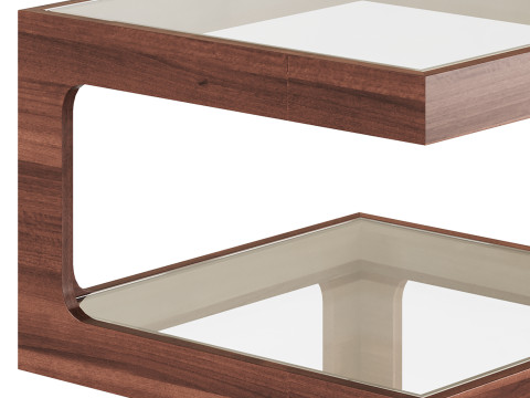 Modern Glass Side Table 3D Модель