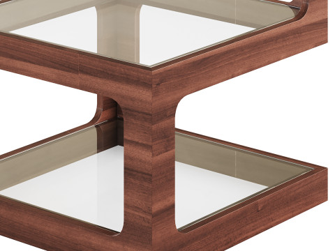 Modern Glass Side Table 3D Модель