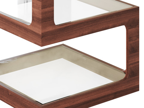 Modern Glass Side Table 3D Модель