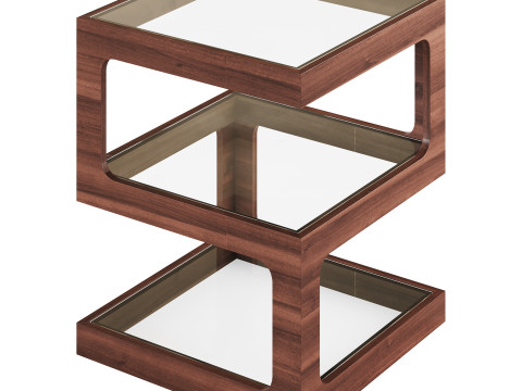 Modern Glass Side Table 3D Модель