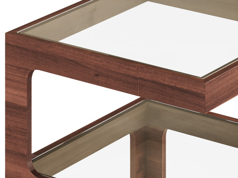 Modern Glass Side Table 3D Модель