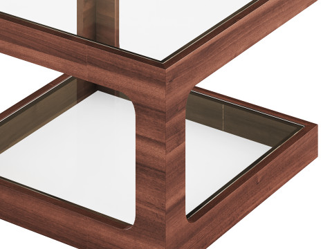 Modern Glass Side Table 3D Модель
