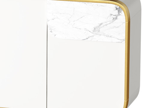 Modern Off White Sideboard 3D 模型
