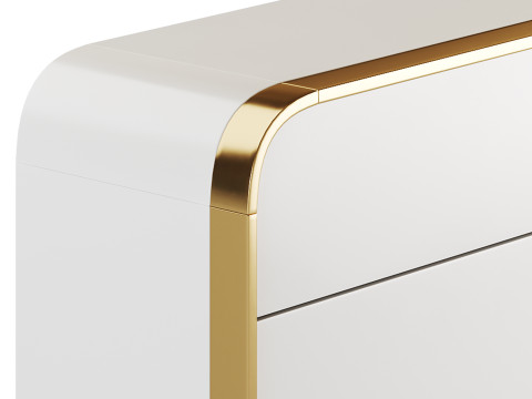 Modern Off White Sideboard 3D 模型