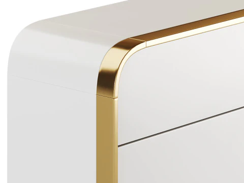 Modern Off White Sideboard 3D Model