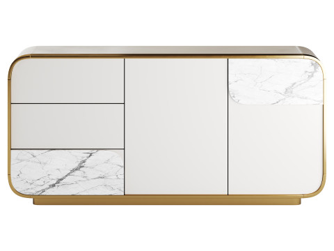 Modern Off White Sideboard 3D 模型