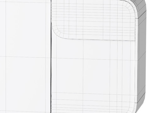 Modern Off White Sideboard 3D 模型