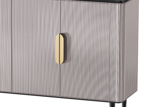 Modern Sideboard Buffet Black Kitchen 3D Model