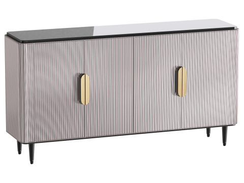 Modern Sideboard Buffet Black Kitchen 3D-Modell
