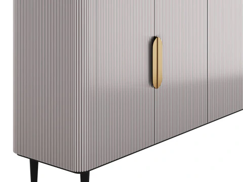 Modern Sideboard Buffet Black Kitchen 3D Model