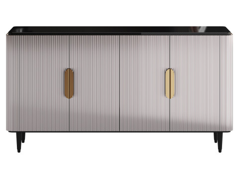 Modern Sideboard Buffet Black Kitchen 3D-Modell