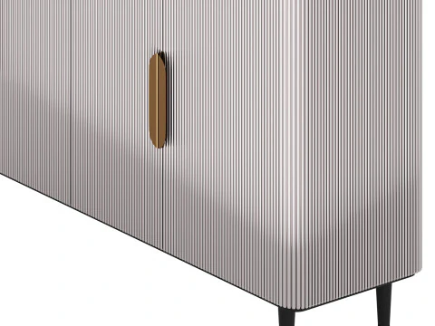 Modern Sideboard Buffet Black Kitchen 3D Model