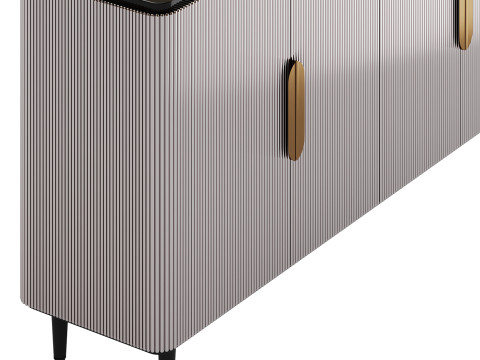 Modern Sideboard Buffet Black Kitchen 3D-Modell