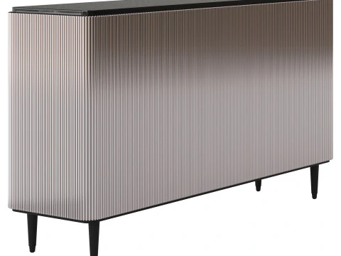 Modern Sideboard Buffet Black Kitchen 3D Model