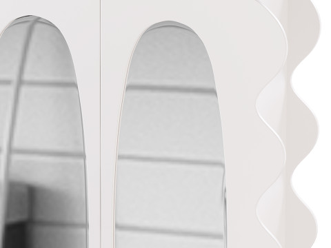 Modern White 15-Pairs Shoe Storage Modelo 3D