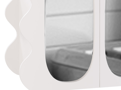 Modern White 15-Pairs Shoe Storage Modelo 3D