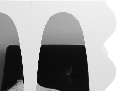 Modern White 15-Pairs Shoe Storage Modelo 3D