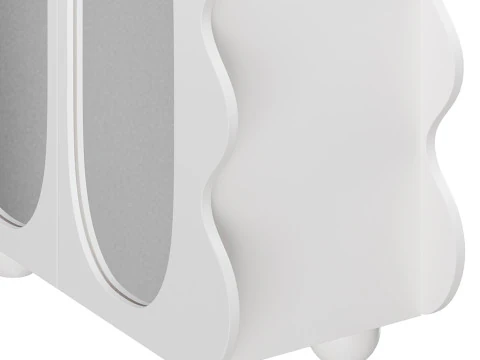 Modern White 15-Pairs Shoe Storage 3D Model
