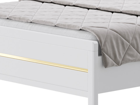 Modern White Bed I 3Dモデル