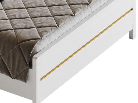 Modern White Bed I 3Dモデル