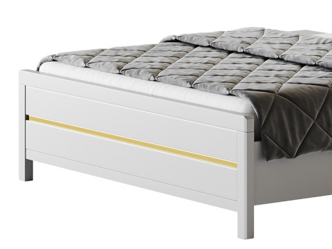 Modern White Bed I 3Dモデル