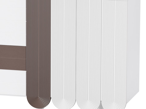 Modern White Sideboard Modello 3D