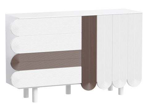 Modern White Sideboard Modello 3D