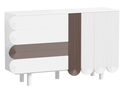 Modern White Sideboard 3D Model