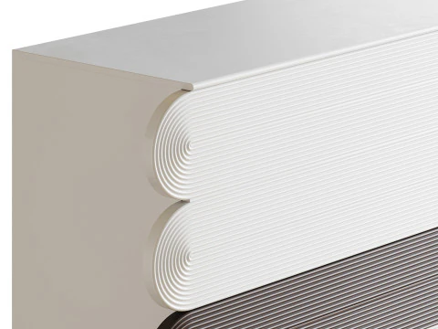 Modern White Sideboard 3D Model