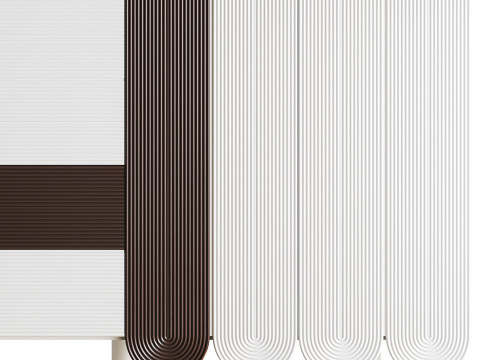 Modern White Sideboard Modello 3D