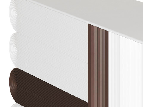 Modern White Sideboard Modello 3D