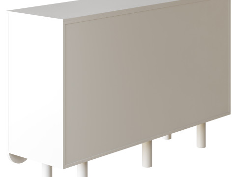 Modern White Sideboard Modello 3D