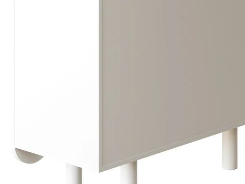 Modern White Sideboard 3D Model