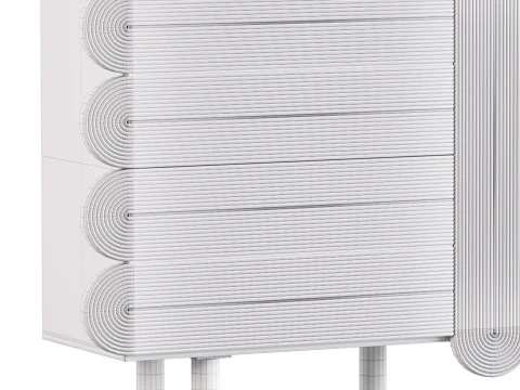 Modern White Sideboard 3D Model