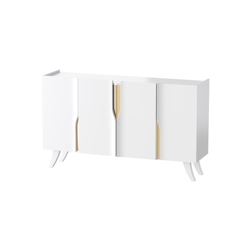 Modern White Sideboard Buffet 3D 모델 .c4d .max .obj .3ds .fbx .stl .blend 