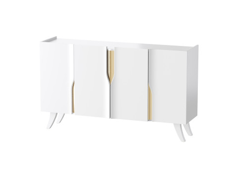 Modern White Sideboard Buffet 3D मॉडल