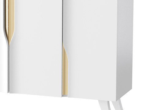 Modern White Sideboard Buffet 3D 모델
