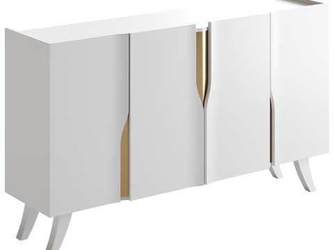 Modern White Sideboard Buffet 3D 모델