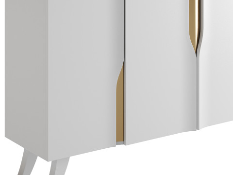 Modern White Sideboard Buffet 3D 모델