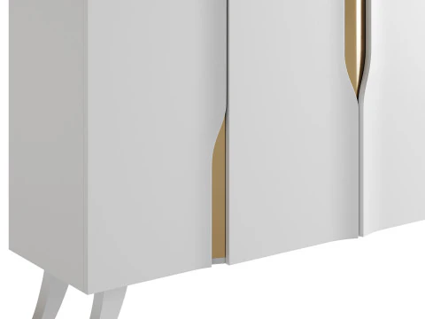 Modern White Sideboard Buffet 3D Model