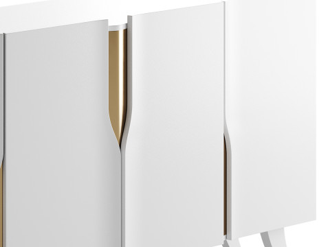 Modern White Sideboard Buffet 3D 모델