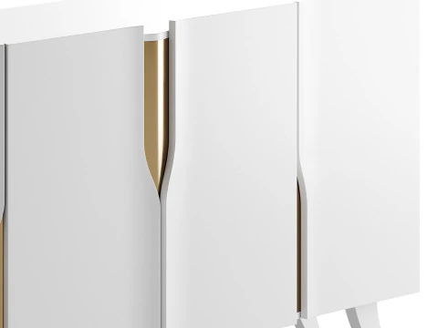 Modern White Sideboard Buffet 3D Model