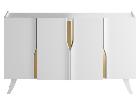 Modern White Sideboard Buffet 3D 모델