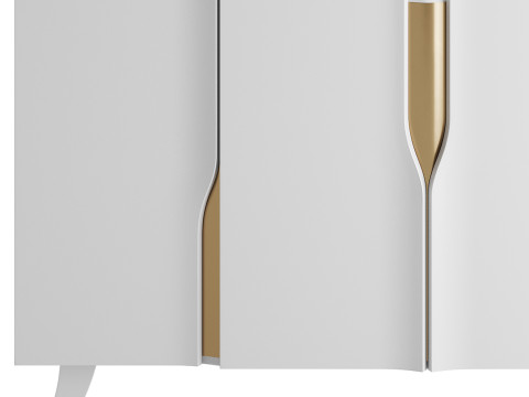 Modern White Sideboard Buffet 3D 모델